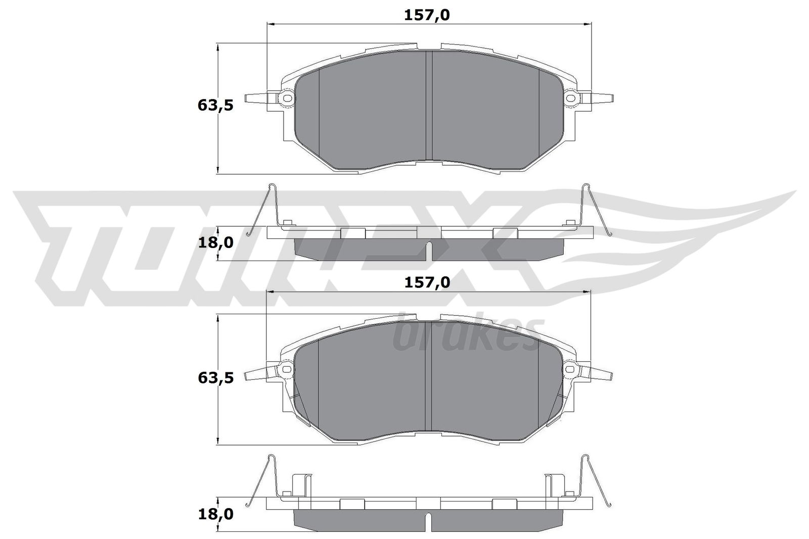 QUARO QP7150 Bremsekloss sett